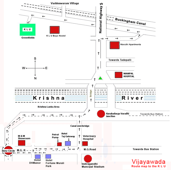 Vijayawada Route Map