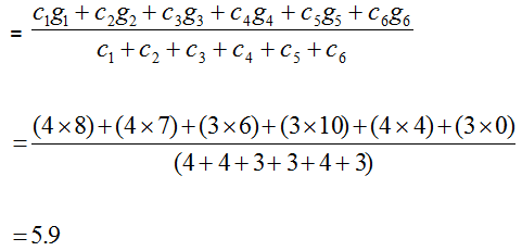 CGPA Calculation