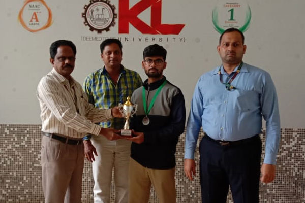 Appreciation to Table Tennis (Men) Team Secured Gold Medal in GUSTO 2K19-20-GITAM National Sports Fest organized by Gitam University held at Hyderabad from 27.12.19 to 28.12.19.