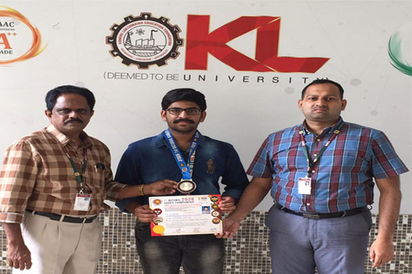 Appreciation to Mr. A.Bhargava Prasanna Kumar secured Silver  Medal in 1st National 2020 Karate Championship held at Mahalakshmi Gopalaswamy Function Hall, Central AC, Tangellamudi, Chintalapudi road, Pushpaleela nagar, Eluru on 05-01-2020.