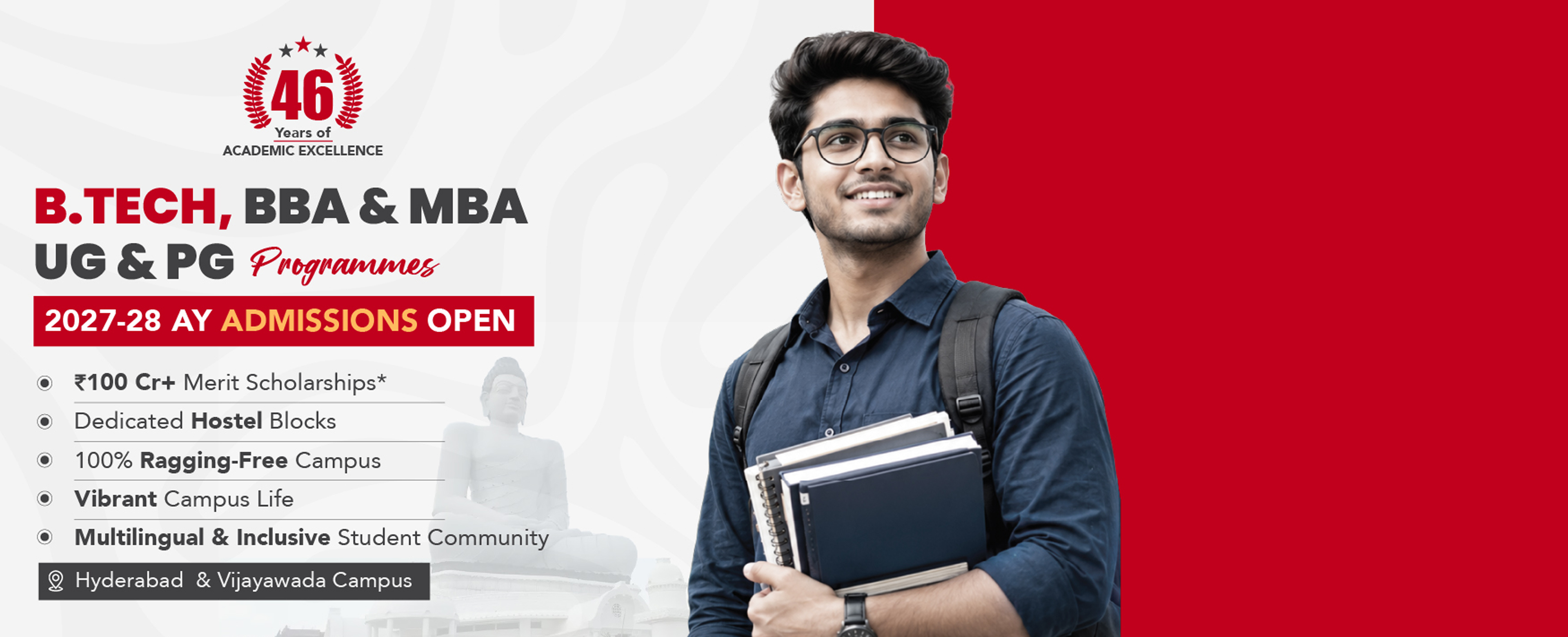 B.Tech, UG & PG Admissions 2026-28 AY 
