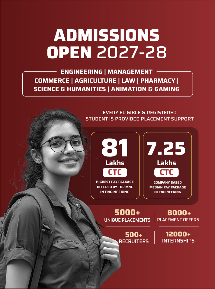 B.Tech, UG & PG Admissions 2027-28 AY 