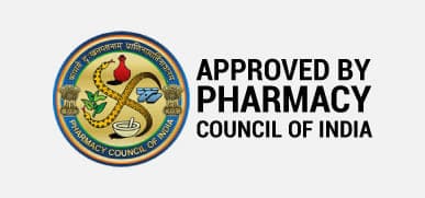 Approved by Pharmacy Council of India