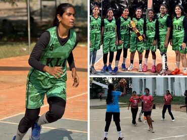 Two men in bicycle jerseys sitting outside at table having coffee