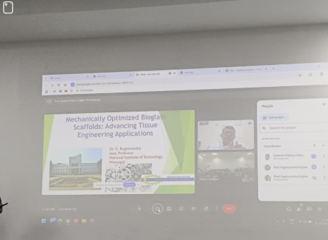 Mechanically Optimized Scaffolds for Bone Tissue Engineering Applications by Dr. Raghavendra Gujjala, NIT Warangal on 12 August 2025