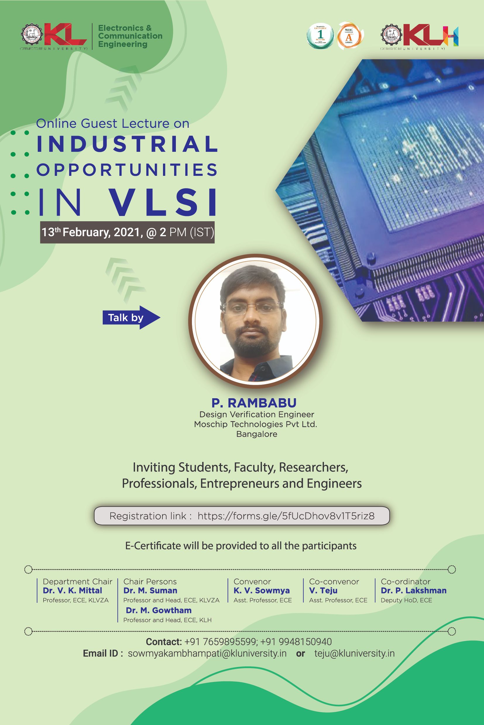 Industrial Opportunities in VLSI
