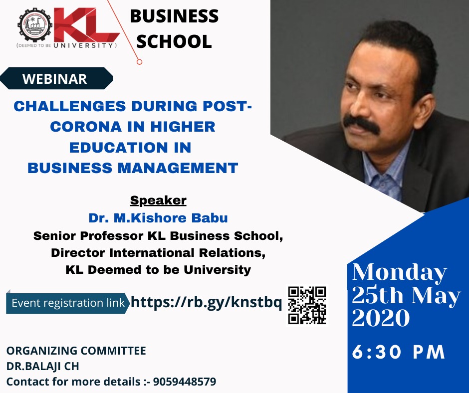 Challenges during post-Corona in Higher Education in Business management
