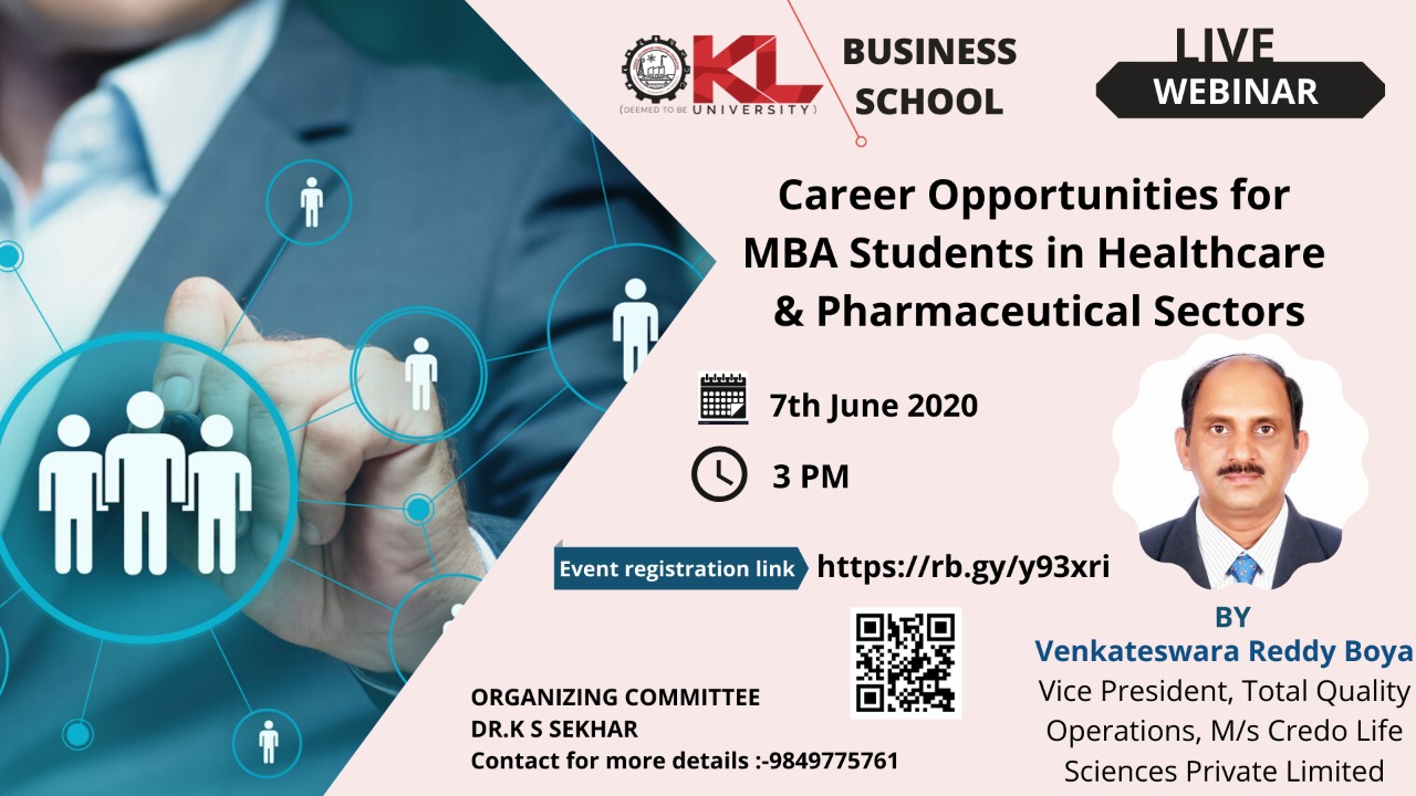 Career opportunities for MBA students in Healthcare & Pharmaceutical Sectors