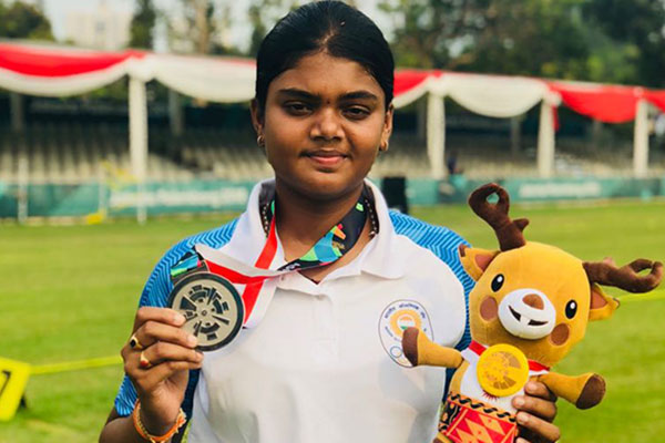 Arjuna Awardee Ms. V Jyothi Surekha won Silver Medal in Compound Women Team Event in the ?'ASIAN GAMES