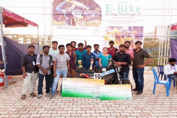 E-Bike Racing Championship won by Team Gavisti of K L Deemed to be University Photo 02