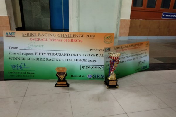 E-Bike Racing Championship won by Team Gavisti of K L Deemed to be University