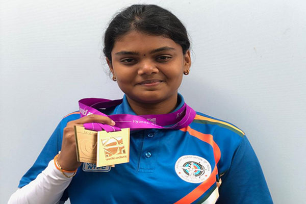 Arjuna Awardee Ms. Vennam Jyothi Surekha (MBA), bagged Two Bronze Medals held at Netherlands.