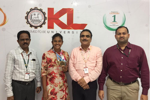 Appreciation to Ms.B.Sri Vidya secured 4 Gold Medals in RSFI AP State Roller Speed Skating Championship held at Visakhapatnam from 19-11-19 to 28-11-19.