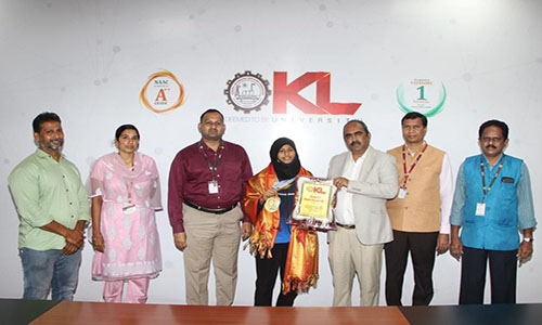 K.Akhila  (Regd No: 2000590047-BA-IAS) ) Secured Three Gold medals and one silver medal in Asian Classic & Equipped Powerlifting & Bench press Championship-2021 held at Istanbul, Turkey From 24-12-2021 to 30-12-2021.