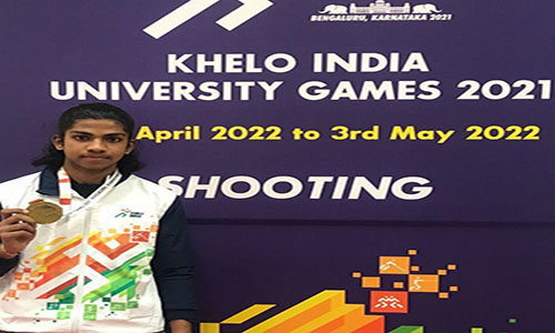 Shaik Sadiya Almas (2100090080 (CSIT)  Secured Gold medal in Khelo India University Games 2020-21 Organized by Jain University, Bangalore, Karnataka from 22.04.2022  to 24.04.22 .