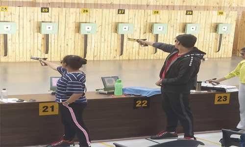 N.Mukesh &  Naga Bhuvana Secured 3rd place in 10 Mts Air Pistol Mixed Junior 65th National Shooting Championship-2022 held at M.P. Shooting Academy Shooting Ranges Goregoan, Bhopal,Madhya Pradesh on 04-12-2022