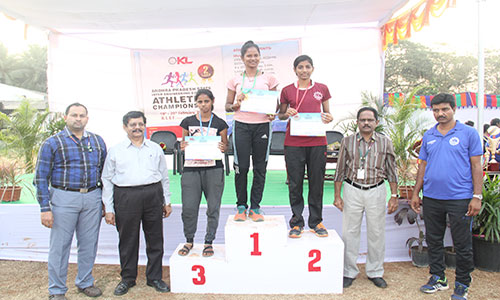 Prize Winners of APSIECAC-2018, P. Sowmya  & I Swetha